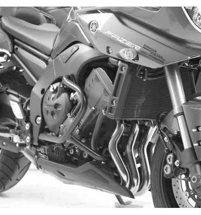 Paramotore nero Hepco & Becker per Yamaha FZ8 Fazer dal 2010- Saldi