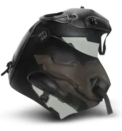 Copriserbatoio Bagster per Honda XRV 750 Africa Twin 93-03 in similpelle nero, grigio e piombo- Ordina Subito