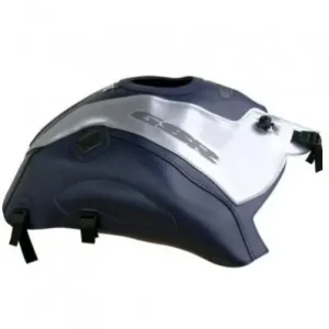 Promozione Copriserbatoio Bagster per Suzuki GSR 600 06-11 in similpelle special blu scuro e grigio metal-