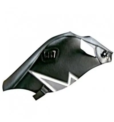 Super Prezzo Copriserbatoio Bagster per Yamaha XT660 X e XT660 R 04-11 in similpelle nero, acciaio e bianco-