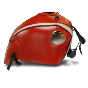 Copriserbatoio Bagster per Honda CB 1100 dal 2013 in similpelle rosso con deco grigio chiaro e nero- Ultima Occasione