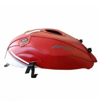 Non Perdere Copriserbatoio Bagster per Yamaha YZF R6 08-16 in similpelle rosso e deco bianco-