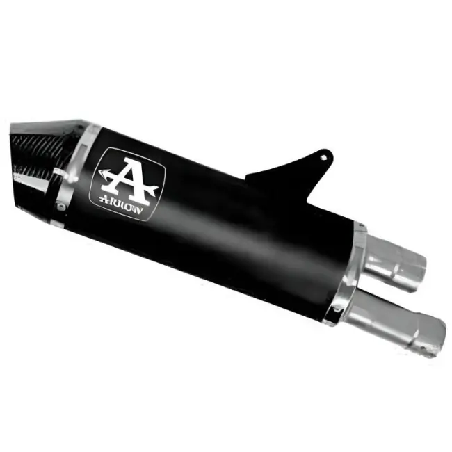 Di Tendenza Terminale Arrow Race-Tech Alluminium Dark Carby per Triumph Speed Triple 1200 RS/RR-