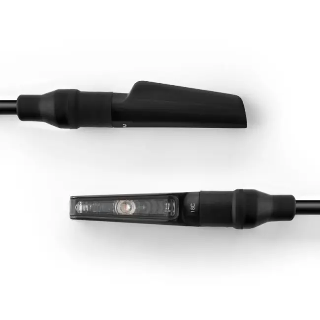 Coppia frecce a led Rizoma Corsa in alluminio nero- Subito Disponibile