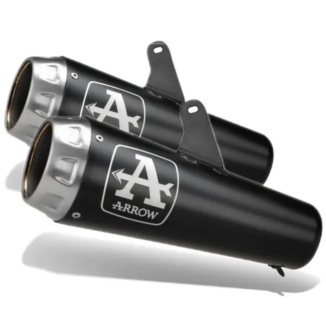 Economico Terminali Arrow Pro Race Nichrom Dark per Ducati Hypermotard 698 Mono-