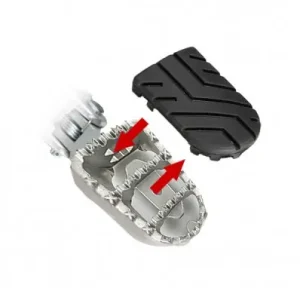 Pedane SW-Motech regolabili touring/offroad con gommino estraibile per varie moto Aprilia, BMW...- Compra Adesso