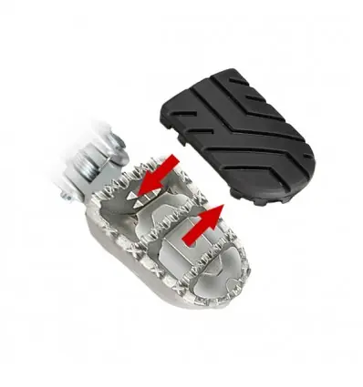 Pedane SW-Motech regolabili touring/offroad con gommino estraibile per varie moto Aprilia, BMW...- Compra Adesso