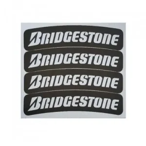 Spedizione Espresso Adesivi speciali per pneumatici 4R scritta Bridgestone-
