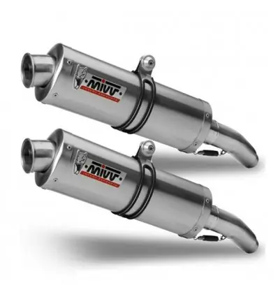 Terminali Mivv Oval Classic Inox per Yamaha XT 660X e XT 660R- Direttamente Dal Produttore