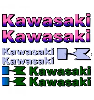 Set adesivi 20x24 cm Kawasaki- Prezzo Di Fabbrica