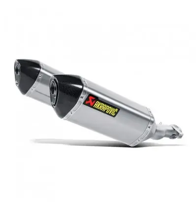 A Buon Prezzo Coppia di marmitte Akrapovic Slip On Titanio omologate per Kawasaki Z1000 e Z1000SX 10-13-
