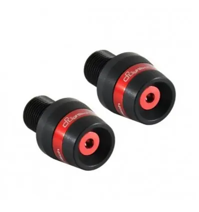 Terminali manubrio Lightech conici bicolore per MV Agusta Brutale, F3 675 e F3 800-Argento Economico