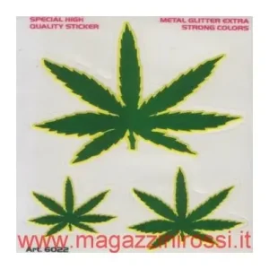 Di Tendenza Set adesivi piccolo 4R Fantasia Marjuana-