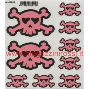 Must-Have Set adesivi 4R Teschi rosa-