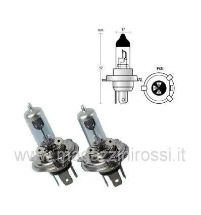 Spedito Oggi Lampada alogena Xenon H4-