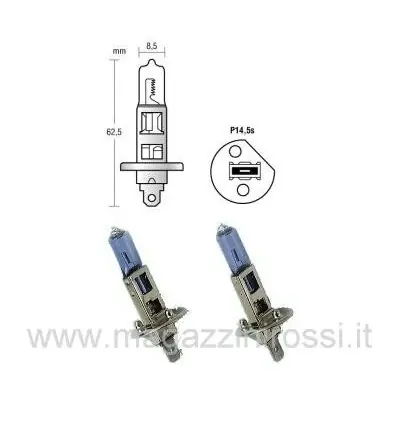 Lampada alogena H1 Blue Xe 12v 55w- Spedizione Espresso