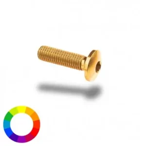 Esclusivo Bullone in ergal 002 testa bombata passo 5x40mm-Argento