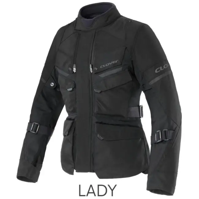 Giacca moto da donna Clover Scout 5 WP Lady nera-XS Direttamente Dal Produttore