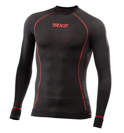 Maglia Sixs BlazeFit termoregolante in rame nera-XS/S Pagamento Sicuro