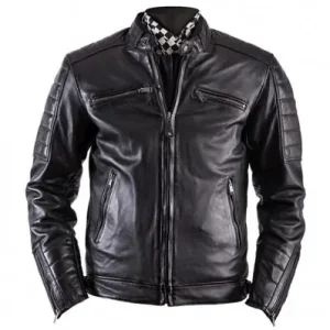 Soddisfatti O Rimborsati Giacca da moto in pelle Helstons Cruiser Cuir Rag nera-S