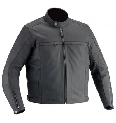 Giacca da moto in pelle Ixon Copper Slick-C taglie forti nera-8XL Nuova Collezione