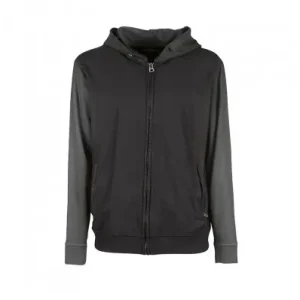 Felpa con zip Rude Riders da uomo Black Leather-S Quantità Limitata