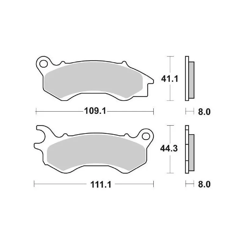 Prezzo Di Fabbrica Pastiglia Freno Scooter HF | Organica Ceramica