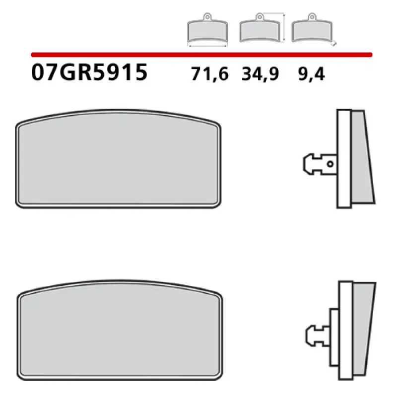 Pastiglie brembo genuine 07gr5915 Prezzo Ridotto