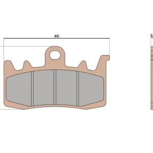 PASTIGLIE FRENO ANTERIORE SYNT MALOSSI KYMCO AK 550 IE 4T LC EURO 5 2021+ (SBA1)- Bestseller