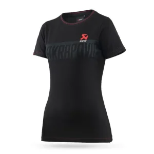 Promozione T-SHIRT DONNA NERA UFFICIALE AKRAPOVIC LINEA CORPO-XS  - Esaurito