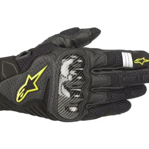 Reso Gratuito GUANTI SMX-1 AIR V2 ALPINESTARS NERO / GIALLO-S - Pronta consegna