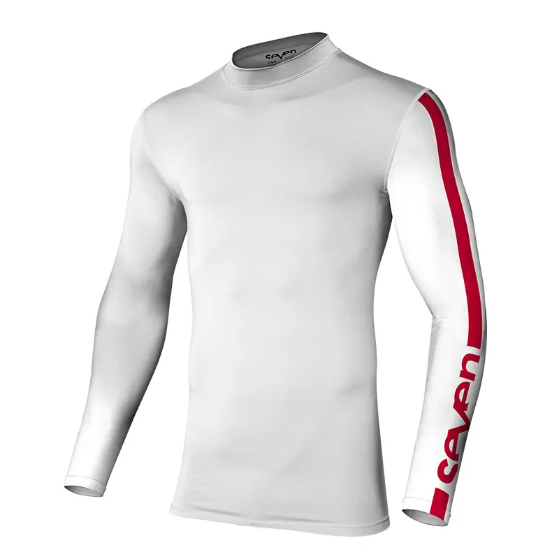 Maglia Seven MX Zero Compression bianco nero-S Occasione Imperdibile