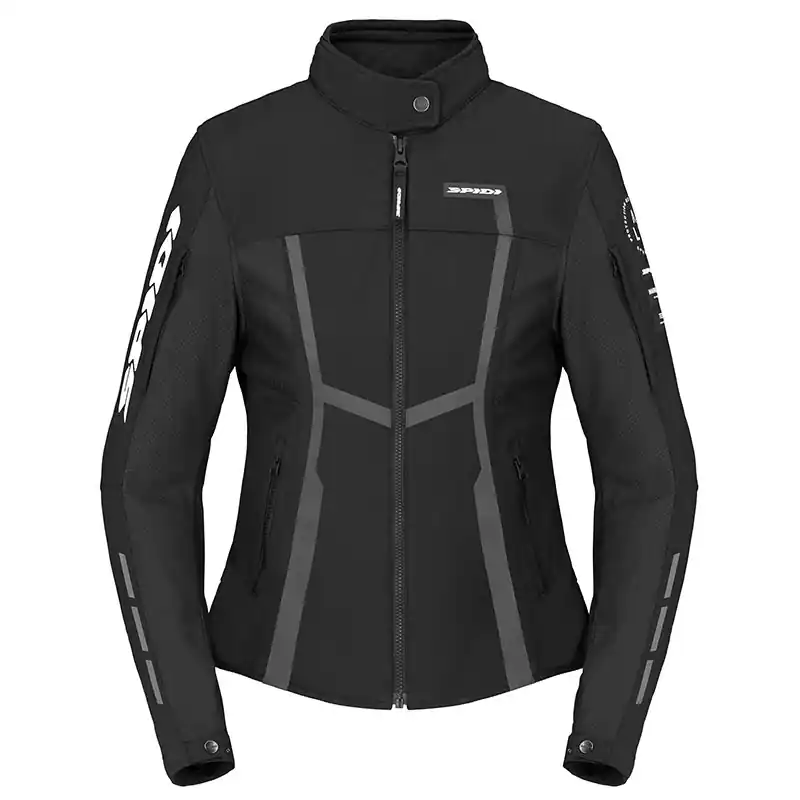 Promo Stagionale Giacca Donna Spidi MotoJoy nero bianco-XS