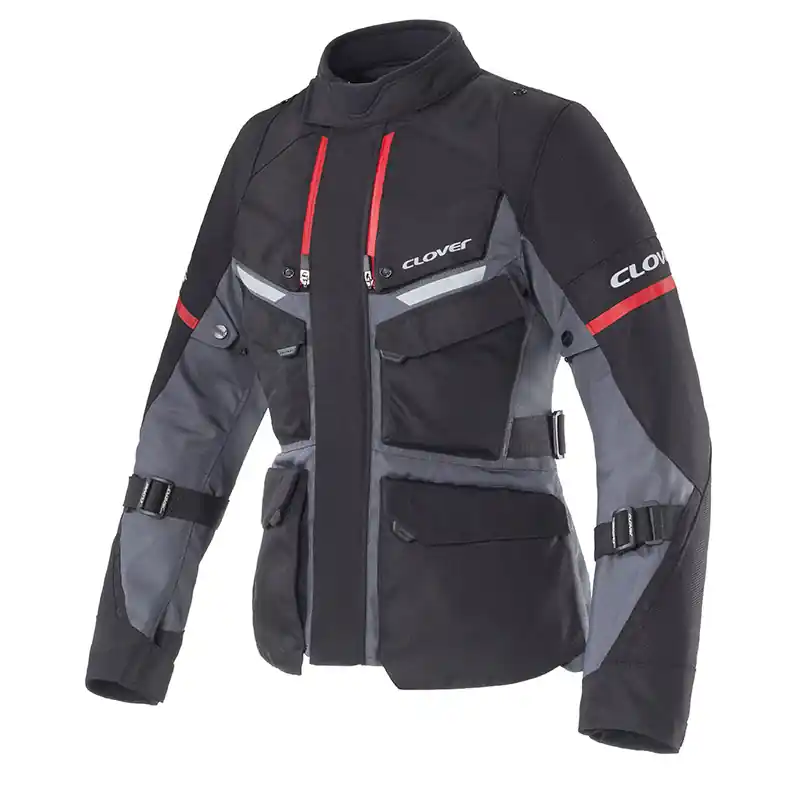 Quantità Limitata Giacca Donna Clover Scout 5 WP rosso nero-XS