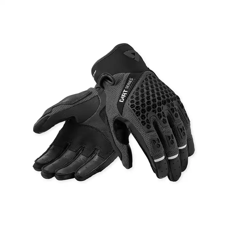 Spedizione Gratuita Guanti Rev'It Caliber 2 nero grigio-S