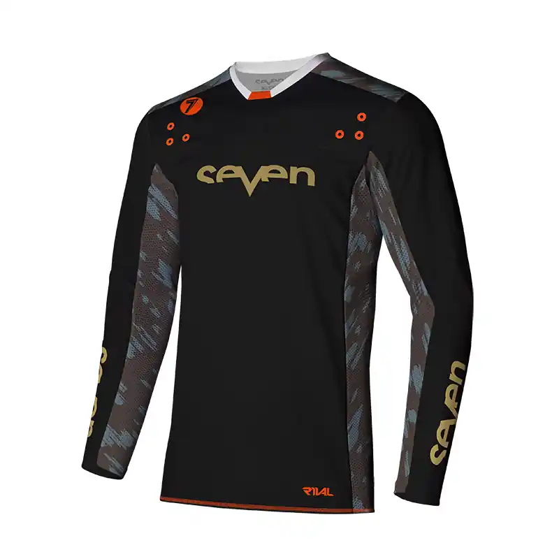 Più Venduto Maglia Seven MX Rival Clash 25.1 nero brandy-L