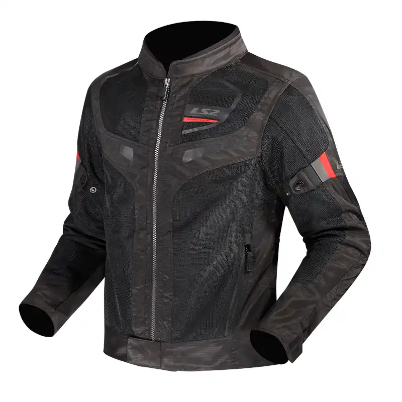 Giacca LS2 Garda Air nero rosso-S Offerta Del Giorno