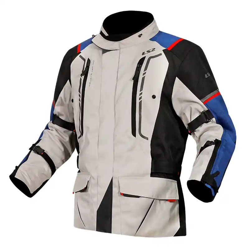Giacca LS2 Narvik blu grigio rosso-S Ultima Occasione