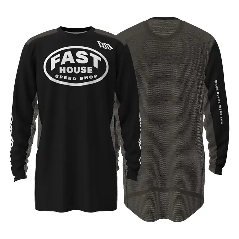 Maglia Fasthouse Grindhouse Air Cooled Ramble nero-S Soddisfatti O Rimborsati