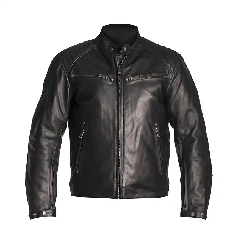Giacca Pelle Helstons Rocket nero-XS Nuova Collezione