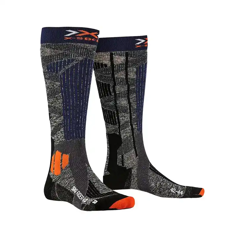 Reso Gratuito Calze X-Bionic Ski Rider 4.0 grigio blu-39/41