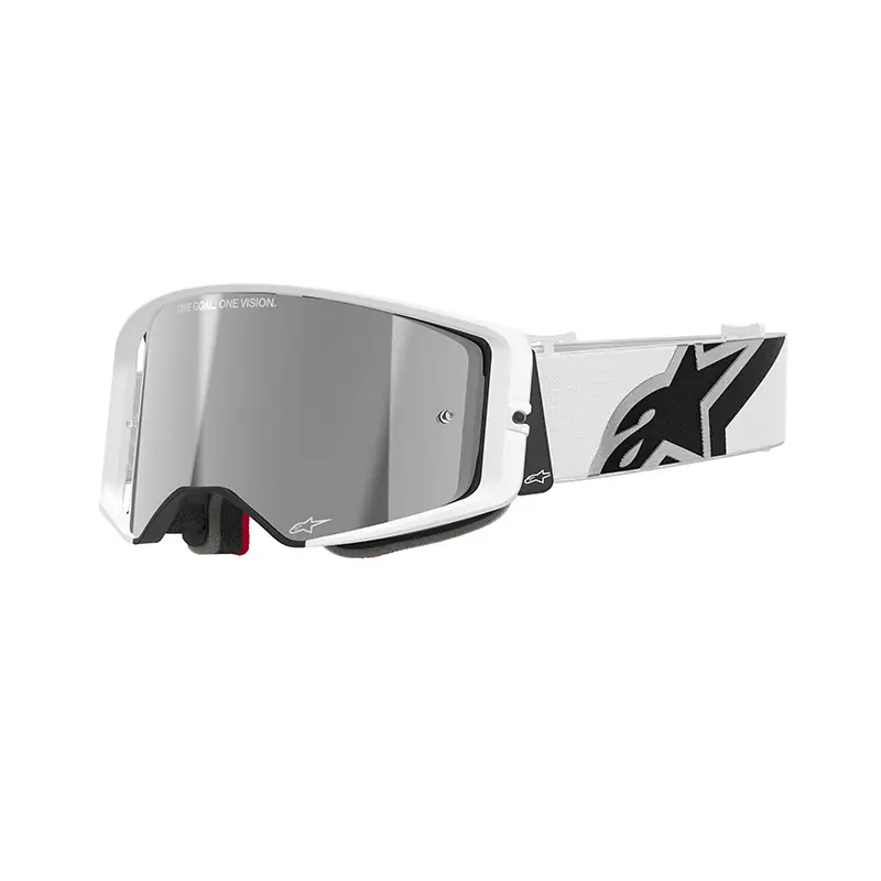 Compra Adesso Maschera Alpinestars Supertech Corp bianco argento-
