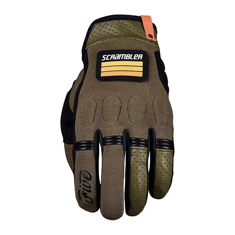 Guanti Five Scrambler khaki-S Economico