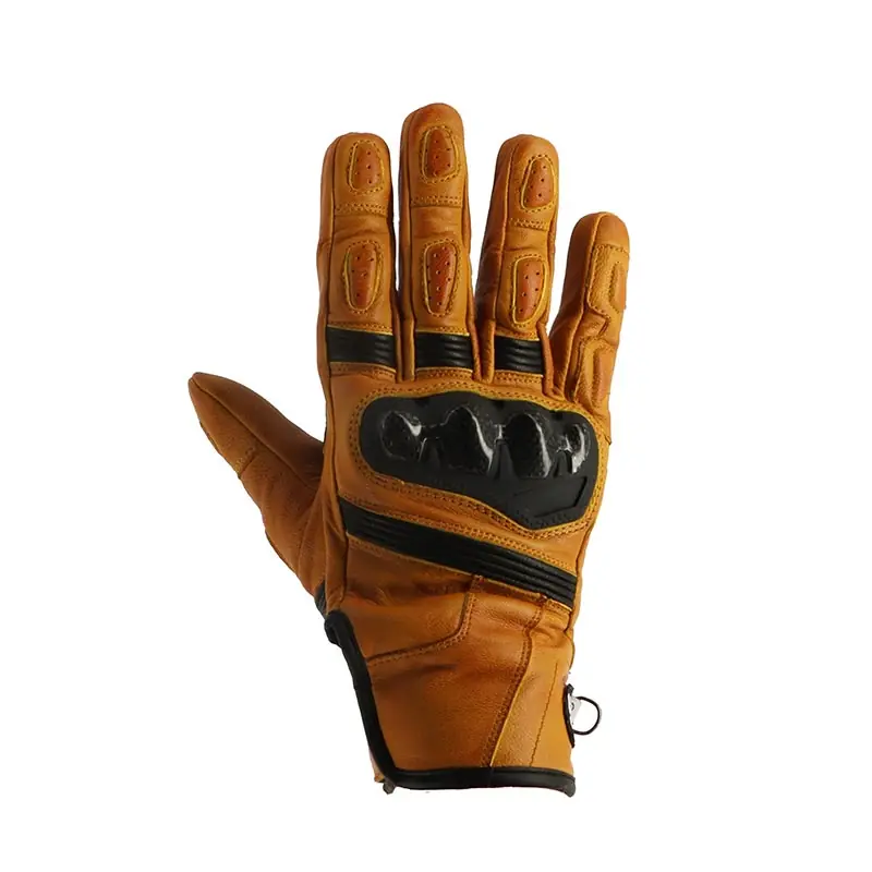 Spedito Oggi Guanti Pelle Helstons Sport Ete oro nero-8