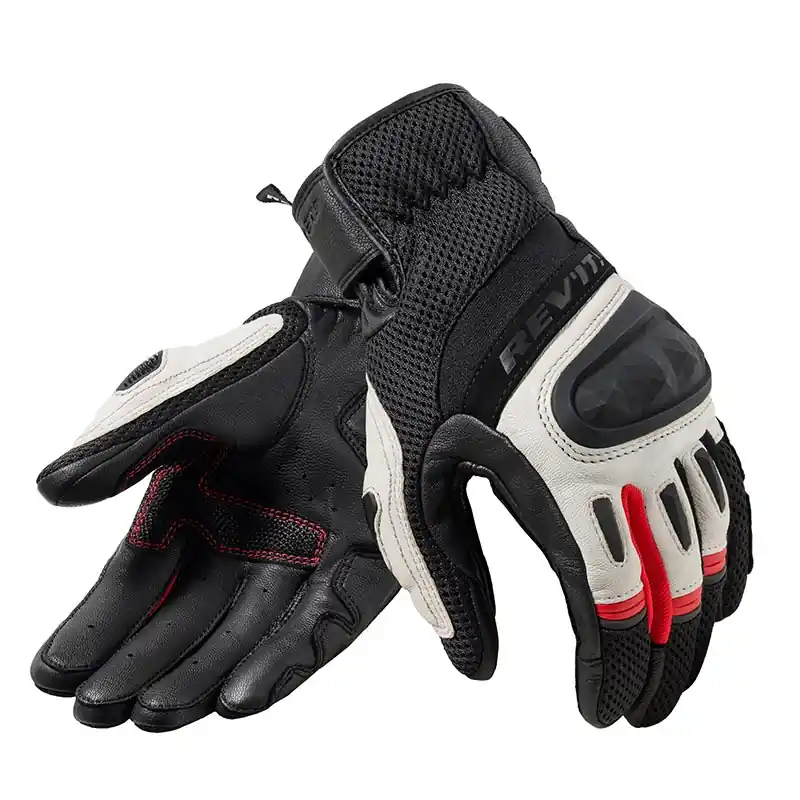 Guanti Rev'It Dirt 4 nero rosso-S Offerta Del Giorno