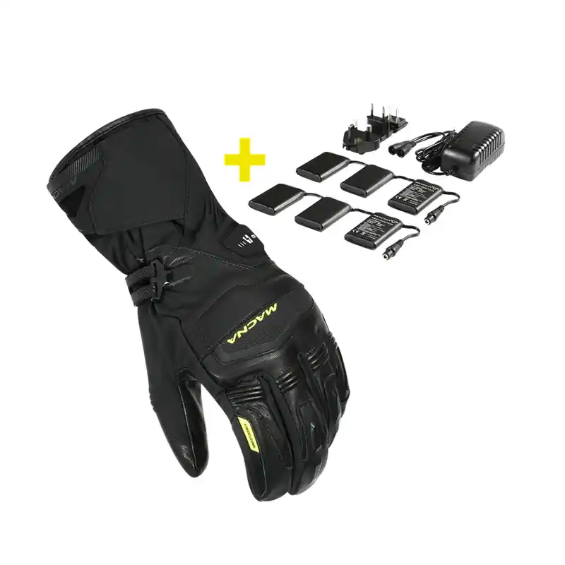 Spedizione Gratuita Kit Guanti Riscaldati Macna Azra RTX 12V 3A nero-S