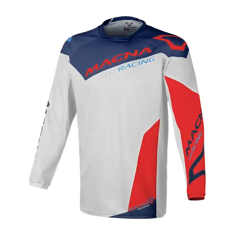 Prezzo Basso Maglia Macna Backyard-1 grigio rosso blu-S