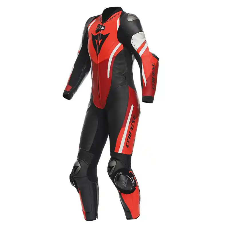 Tuta Donna Dainese Misano 3 Perforated D-Air rosso-42 Must-Have
