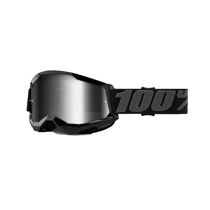 Maschera 100% Strata 2 Nero specchiato argento- Soddisfatti O Rimborsati