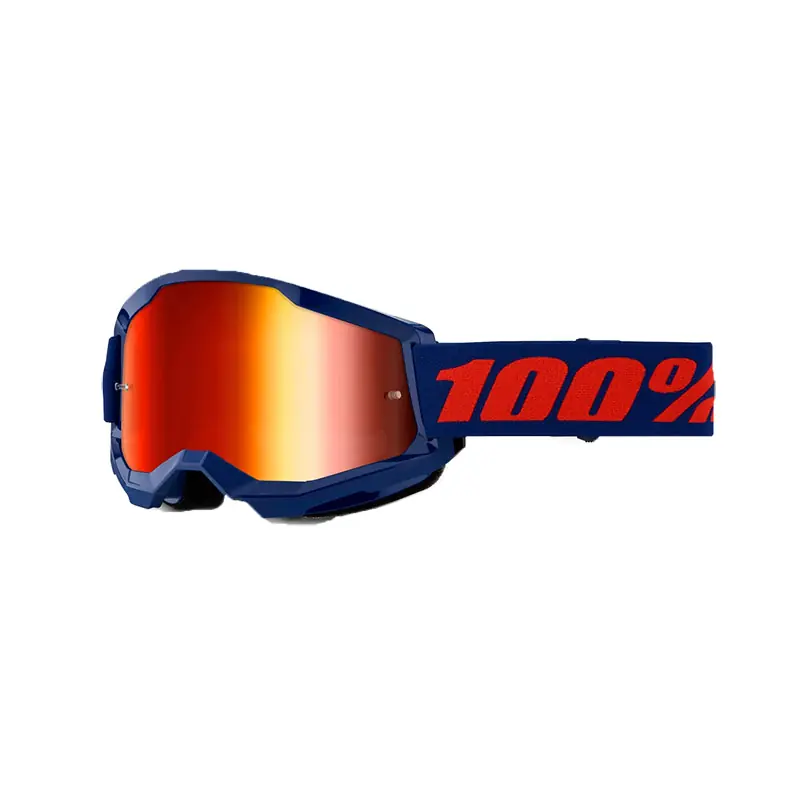 Di Tendenza Maschera 100% Strata 2 Navy specchiato rosso-